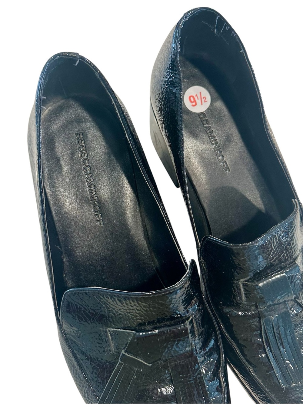 Rebecca Minkoff Black Patent Tassel Edie Loafers - Size: 9.5 - Picture 4 of 7